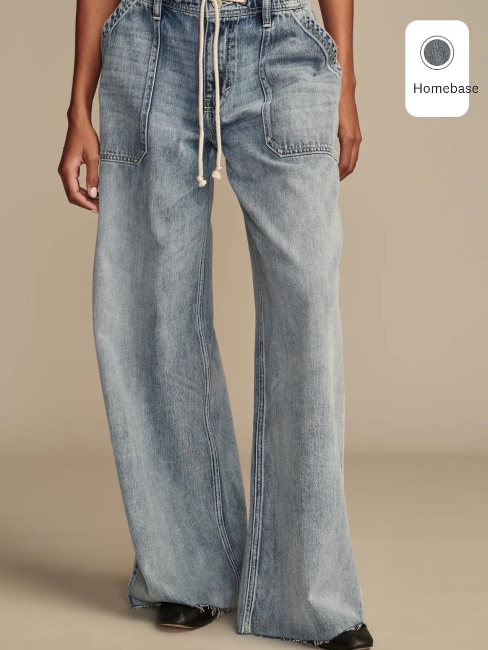 Lucky Brand Patch Pocket Pull On Jeans- Light Wash